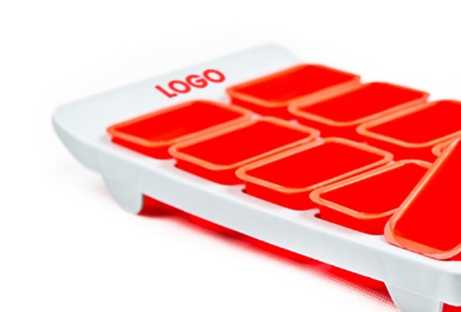 branded ice cube tray
